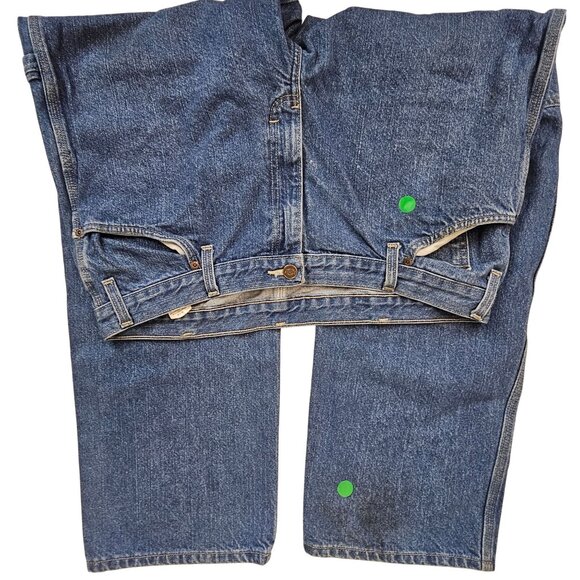 Dickes Mens 38x32 Medium Washed Straight Denim Jeans Workwear Outdoor Rough - Picture 3 of 13